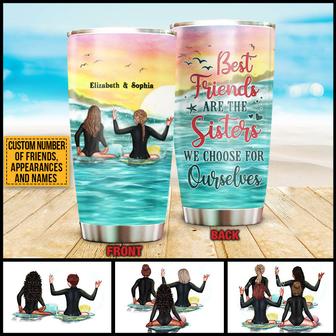 Surfing Bestie Choose For Ourselves Custom Tumbler - Thegiftio UK
