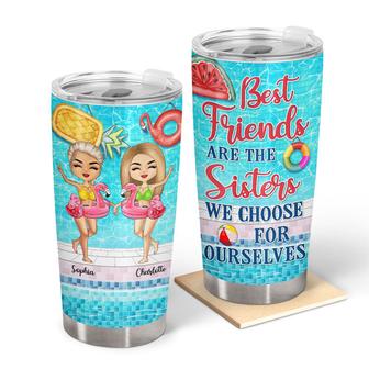Swimming Best Friends Choose Custom Tumbler - Gift for BFF - Thegiftio UK