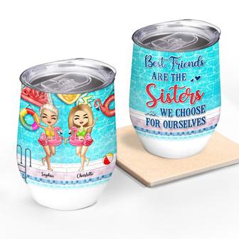 Swimming Best Friends Choose Custom Tumbler - Gift for BFF - Thegiftio UK