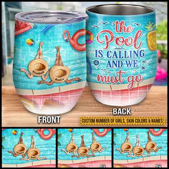 Swimming Bestie Custom Tumbler - Gift for Best Friend - Thegiftio UK