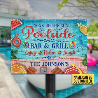 Swimming Pool Bar Custom Metal Sign - Gift for Friends - Thegiftio UK