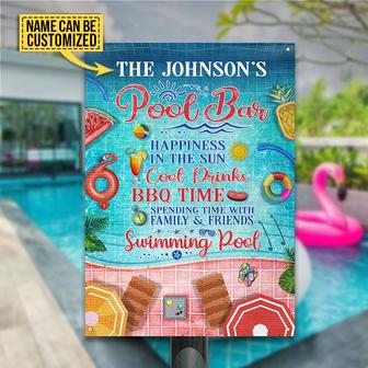 Swimming Pool Bar Rules Custom Metal Sign - Gift for Friends - Thegiftio UK
