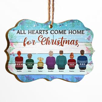 Family All Hearts Come Home Personalized Ornament - Gift - Thegiftio UK