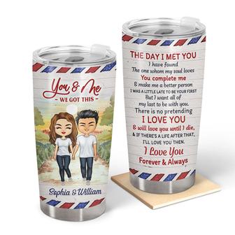The Day I Met You Personalized Tumbler - Gift for Couple - Thegiftio UK