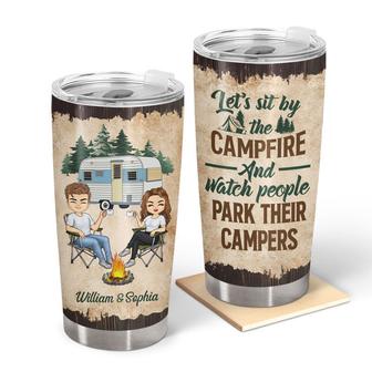 Let's Sit By The Campfire Custom Tumbler - Gift for Couples - Thegiftio UK