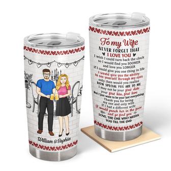 Family Couple Never Forget That I Love You Custom Tumbler - Thegiftio UK