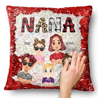 My Grandkids Personalized Sequin Pillow - Birthday Gift - Thegiftio UK