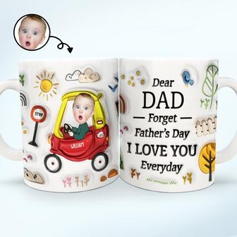 Dear Dad I Love You Everyday Custom Mug - Gift for Father - Thegiftio UK