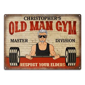 Respect Your Elders Personalized Metal Sign - Gym Gift - Thegiftio UK
