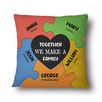 Together We Make A Family Personalized Pillow - Family Gift - Thegiftio UK