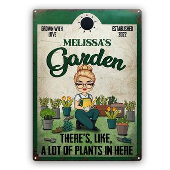 Grown With Love Personalized Metal Sign - Gift for Gardeners - Thegiftio UK