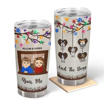 You, Me & The Dogs Custom Tumbler - Gift for Couples - Thegiftio UK