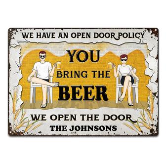 Bring The Beer Personalized Metal Sign - Gift for Couples - Thegiftio UK
