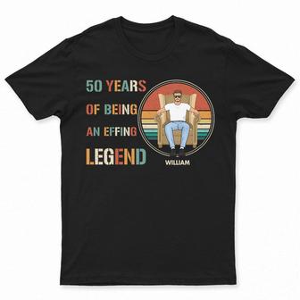 X Years Of Being A Legend Custom T-Shirt - Birthday Gift - Thegiftio UK