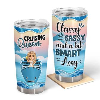 Traveling Cruise Chibi Sassy Classy Custom Tumbler - Gift - Thegiftio UK