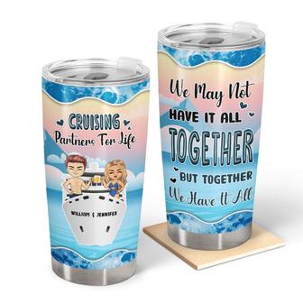 Traveling Cruise Couple Personalized Tumbler - Couples Gift - Thegiftio UK