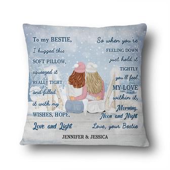 Christmas I Hugged This Soft Custom Pillow - Gift for Bestie - Thegiftio UK