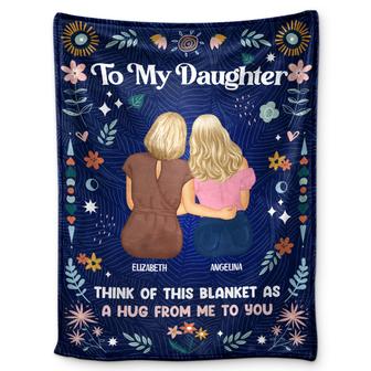 Think Of This Blanket - Gift For Mother-Daughter And Aunt-Niece - Personalized Fleece Blanket - Thegiftio UK