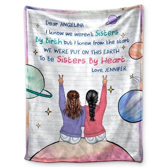 We Weren't Sisters By Birth - Gift For Bestie - Personalized Fleece Blanket - Thegiftio UK