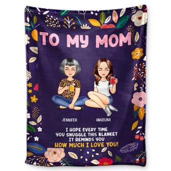 Mother & Daughter Snuggle This Blanket - Gift For Mother - Personalized Fleece Blanket - Thegiftio UK