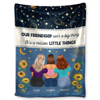A Million Little Things - Gift For Besties - Personalized Fleece Blanket - Thegiftio UK
