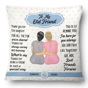 To My Old Friend Personalized Pillow - Gift for Bestie - Thegiftio UK