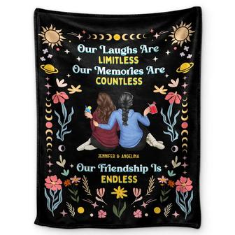 Our Memories Are Countless Our Friendship Is Endless - Personalized Fleece Blanket, Sherpa Blanket - Thegiftio UK
