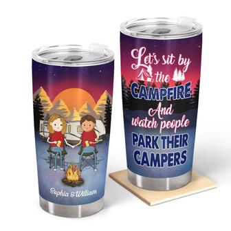 Funny Phrase Let's Sit By The Campfire Custom Tumbler - Gift - Thegiftio UK
