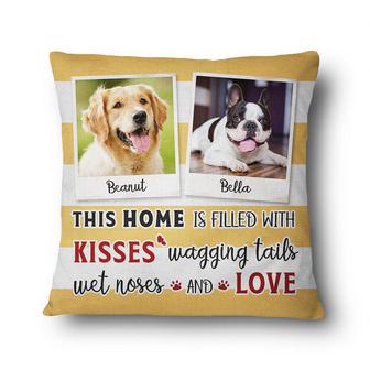 Custom Photo This Home Is Filled With Kisses Personalized - Thegiftio UK