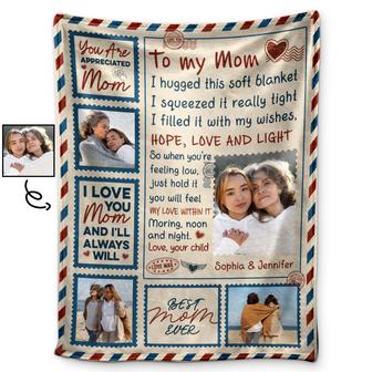 Custom Photo I Love You Mom And I'll Always Will - Loving, Birthday Gift For Mother, Mom - Personalized Custom Fleece Blanket - Thegiftio UK