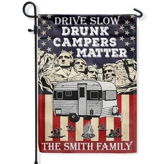 Drunk Camper Matter Custom Flag - Gift for Campers - Thegiftio UK