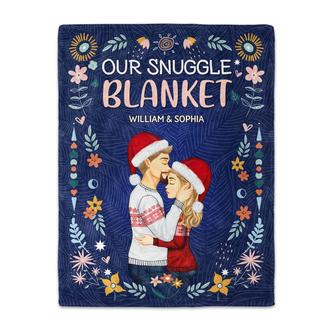 Our Snuggle Blanket - Holiday, Birthday, Loving, Anniversary Gift For Spouse, Husband, Wife, Boyfriend, Girlfriend - Personalized Fleece Blanket - Thegiftio UK