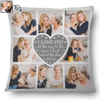 I Love You All The Way To The Moon Custom Pillow - Gift - Thegiftio UK