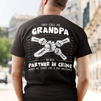 They Call Me Grandpa Custom T-Shirt - Gift for Grandpa - Thegiftio UK