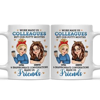 Work Made Us Colleagues Personalized Mug - Colleagues Gift - Thegiftio UK