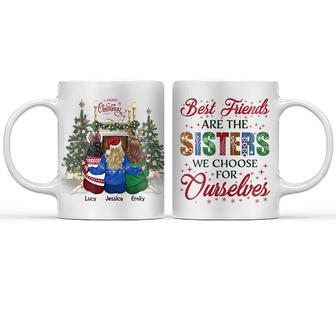 Best Friends Are The Sisters We Choose Personalized Mug - Thegiftio UK
