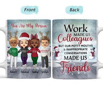 Work Made Us Colleagues Custom Mug - Christmas Gift - Thegiftio UK