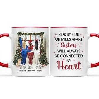 Best Friends Side By Side Personalized Mug - Christmas Gift - Thegiftio UK