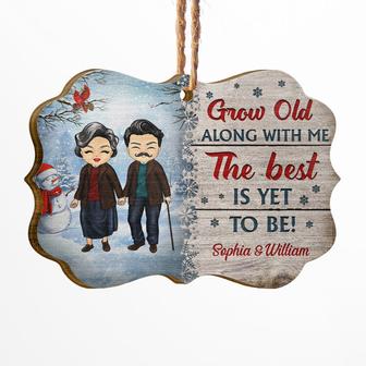Old Couple Grow Old Along With Me Custom Ornament - Gift - Thegiftio UK