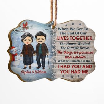 Old Couple When We Get Custom Ornament - Christmas Gift - Thegiftio UK