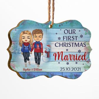Couple Our First Christmas Together Custom Ornament - Gift - Thegiftio UK