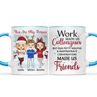 Work Made Us Colleagues Personalized Mug - Christmas Gift - Thegiftio UK