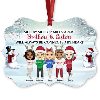 Sisters And Brothers Never Apart Personalized Ornament - Thegiftio UK