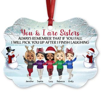 Sisters After I Finish Laughing Personalized Ornament - Gift - Thegiftio UK
