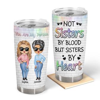 Best Friends Not Sisters Personalized Tumbler - Gift for BFF - Thegiftio UK