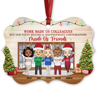 Work Made Us Colleagues Personalized Ornament - Gift for BFF - Thegiftio UK