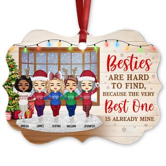 Best Friends Besties Are Hard To Find Custom Ornament - Gift - Thegiftio UK