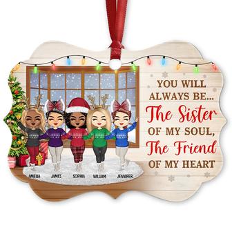 Best Friends Sister Of My Soul Custom Ornament - BFF Gift - Thegiftio UK