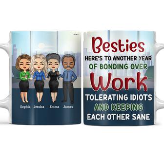 Besties Bonding Over Work Custom Mug - Gift for Besties - Thegiftio UK