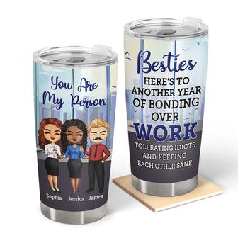 Besties Bonding Over Work Custom Tumbler - Gift for BFF - Thegiftio UK